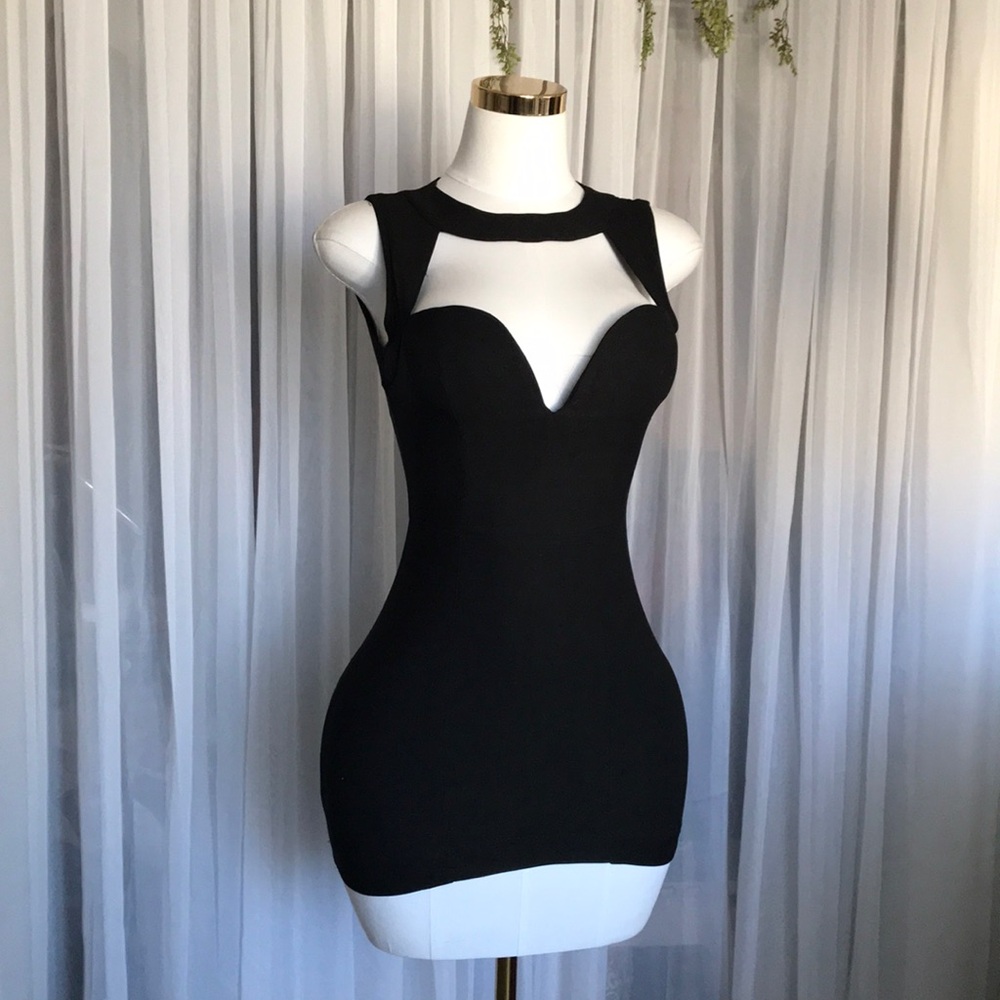 Black Fitted Short Dress
